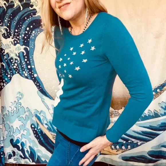 NWT Loft Husky Star sweater. XS - Picture 7 of 8